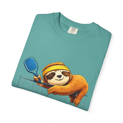 Sloth Pickleball T-Shirt - "Nap. Dink. Repeat." Casual Sports Tee