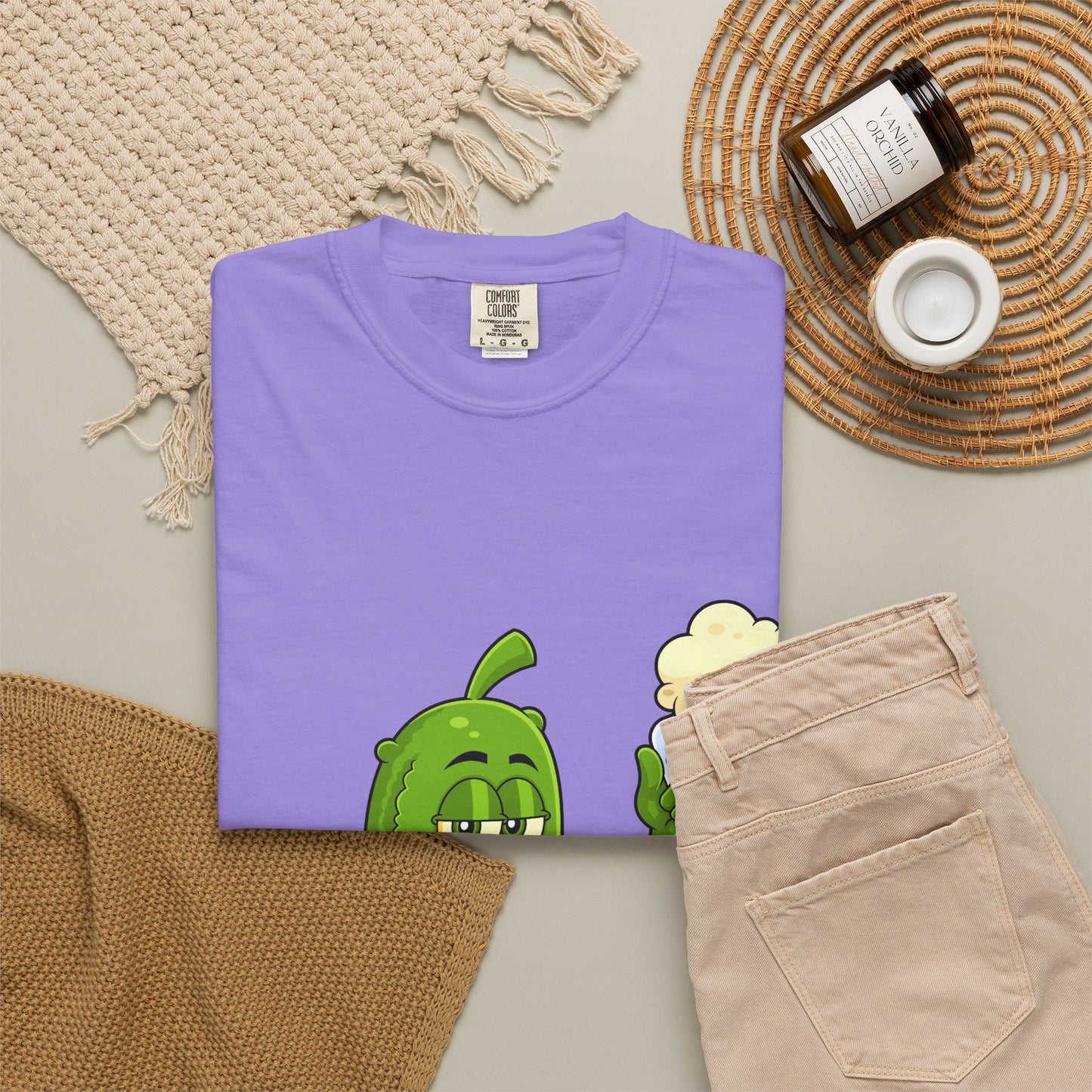 Pickle Holding Beer & Wiffle Ball T-Shirt — Funny Sports Novelty Tee