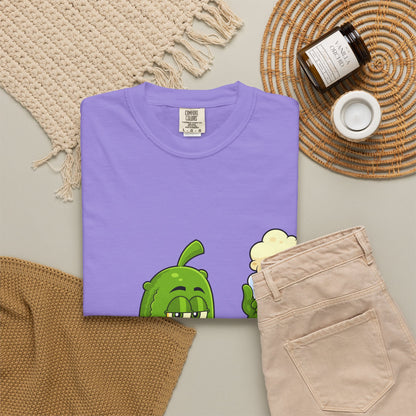 Pickle Holding Beer & Wiffle Ball T-Shirt — Funny Sports Novelty Tee
