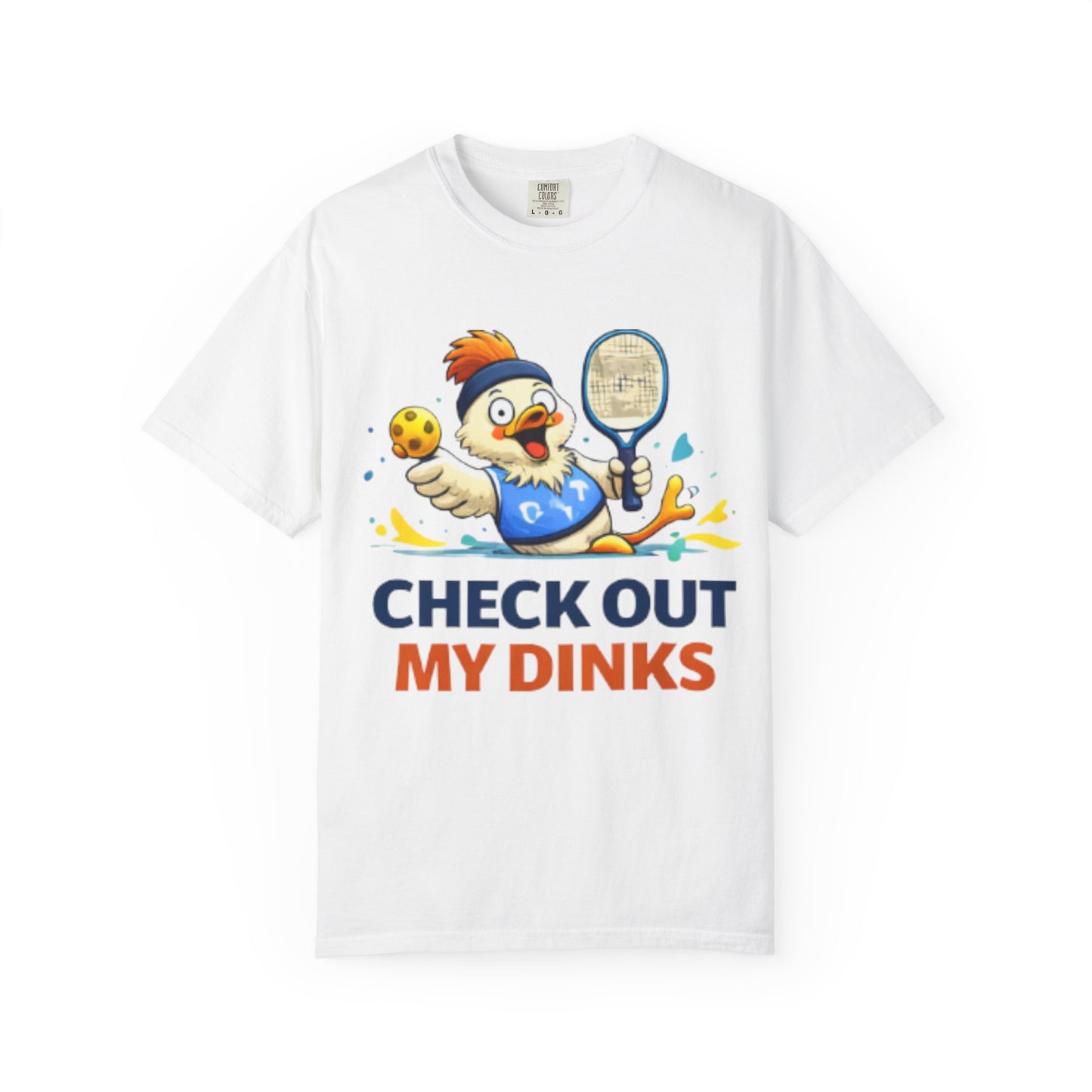 Pickleball Chicken “Check Out My Dinks” T-Shirt
