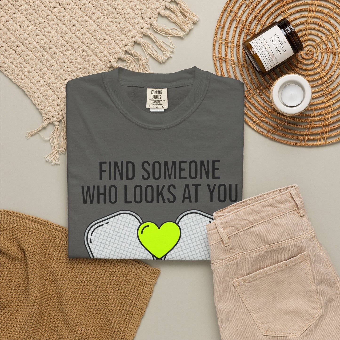 Pickleball Love T-Shirt — "Find Someone Who Looks at You the Way I Look at Pickleball"
