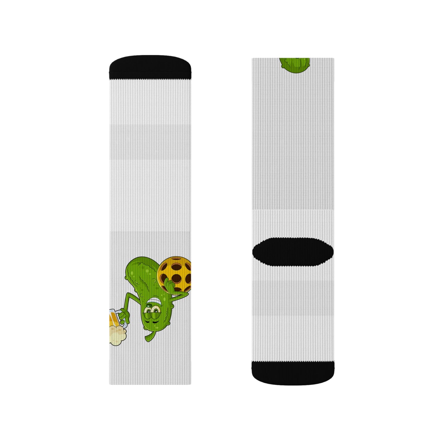 Pickleball Socks — Sublimated Novelty Crew Socks