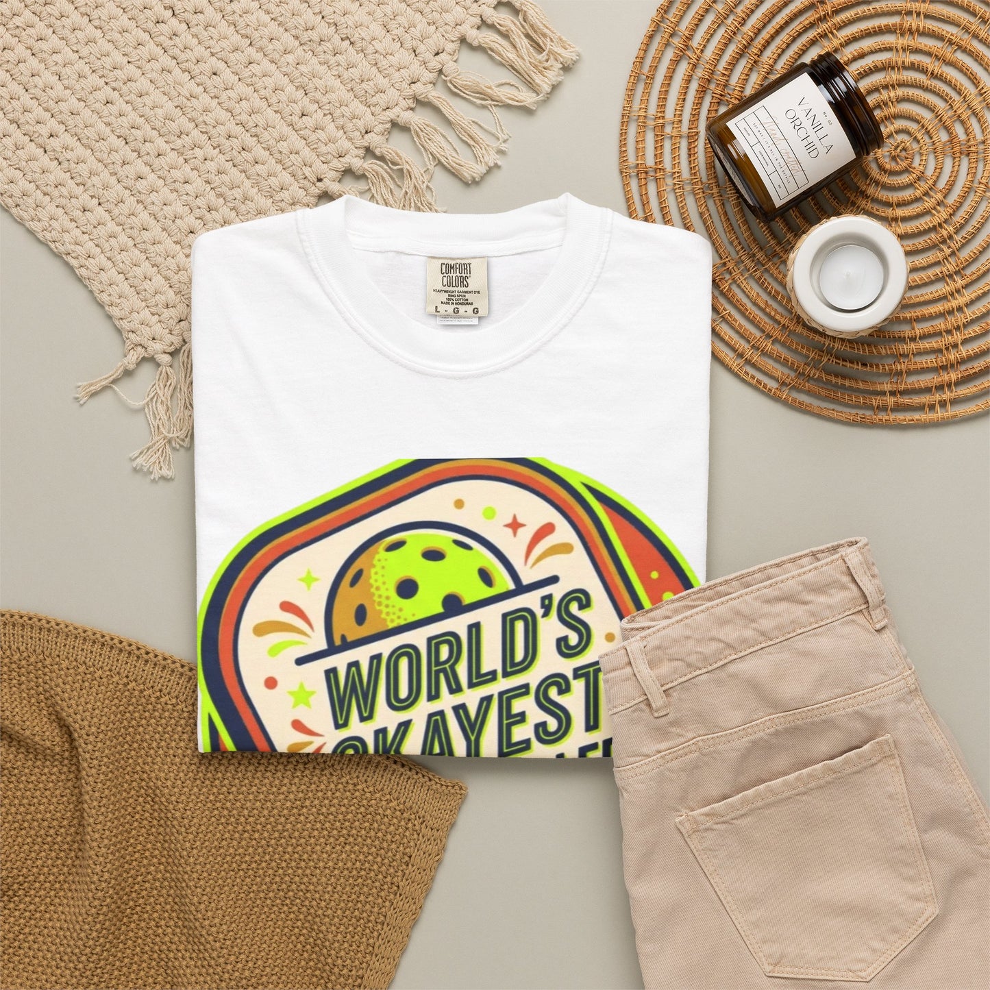 World’s Okayest Pickleballer T-Shirt — "But I Show Up Every Day"
