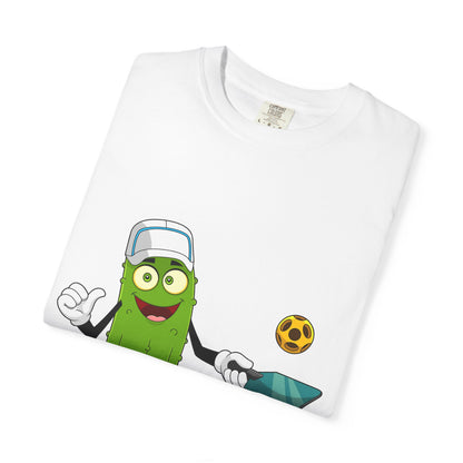 Cricket Pickle Mascot T-Shirt – Pickle Playing Cricket Graphic Tee