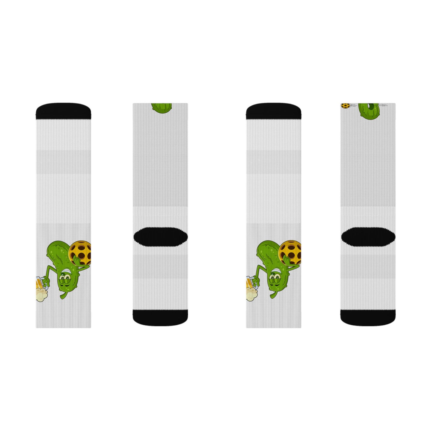Pickleball Socks — Sublimated Novelty Crew Socks