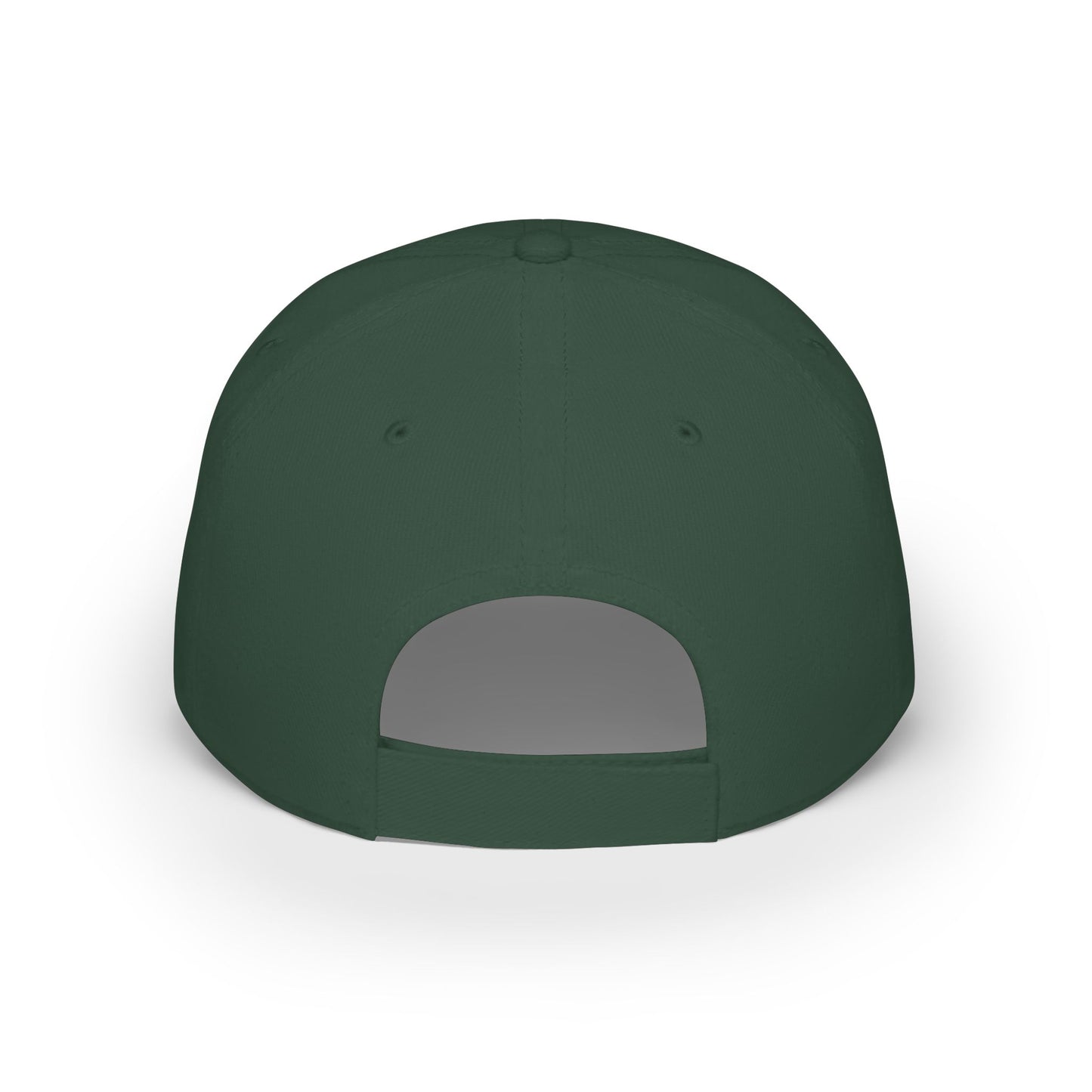 Pickle Mascot Baseball Cap — Funny Pickle Holding Beer & Soccer Ball Low Profile Hat