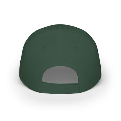 Pickle Mascot Baseball Cap — Funny Pickle Holding Beer & Soccer Ball Low Profile Hat