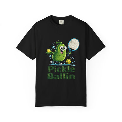 Pickle Ballin T-Shirt — Funny Pickleball Player Tee