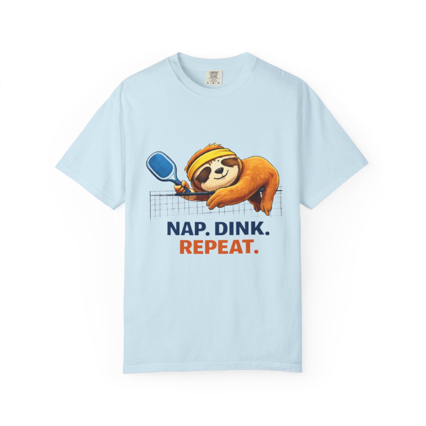 Sloth Pickleball T-Shirt - "Nap. Dink. Repeat." Casual Sports Tee