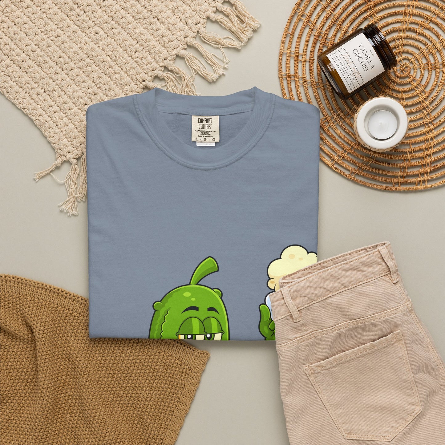 Pickle Holding Beer & Wiffle Ball T-Shirt — Funny Sports Novelty Tee