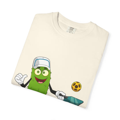 Cricket Pickle Mascot T-Shirt – Pickle Playing Cricket Graphic Tee