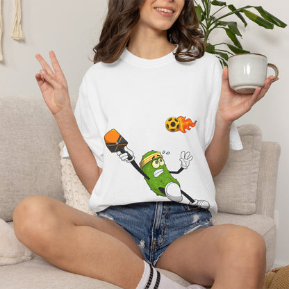 Pickle Soccer T-Shirt — Funny Kicking Pickle Graphic Tee