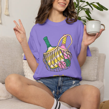 Dink Responsibly Pickleball T-Shirt — Vintage Net Bag Graphic