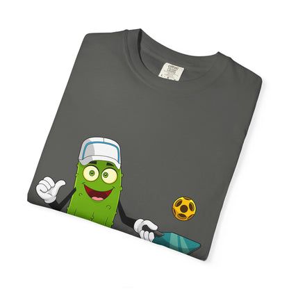 Cricket Pickle Mascot T-Shirt – Pickle Playing Cricket Graphic Tee