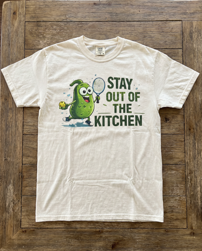 T-shirt — "Stay Out of the Kitchen" Funny Avocado Chef Graphic Tee