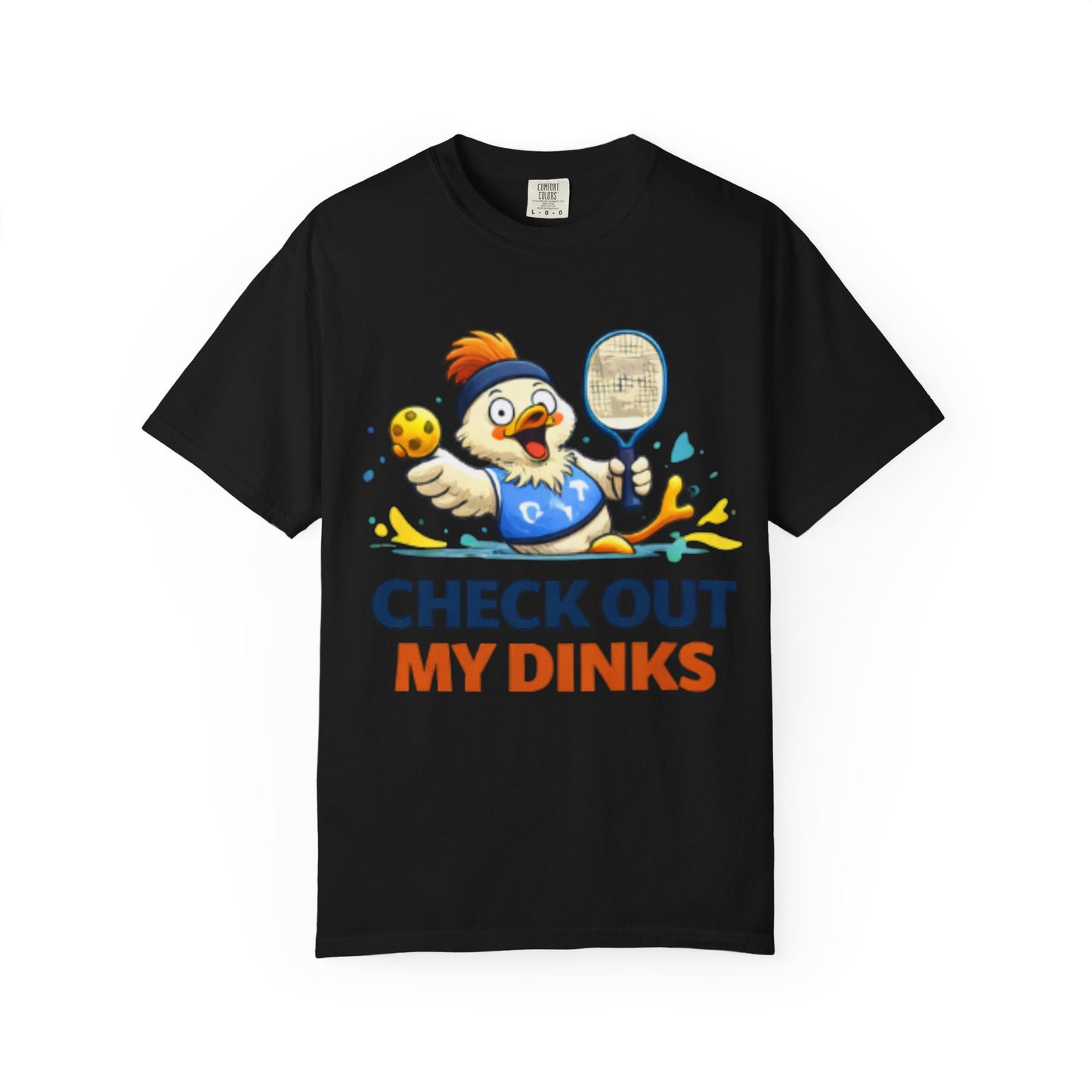 Pickleball Chicken “Check Out My Dinks” T-Shirt