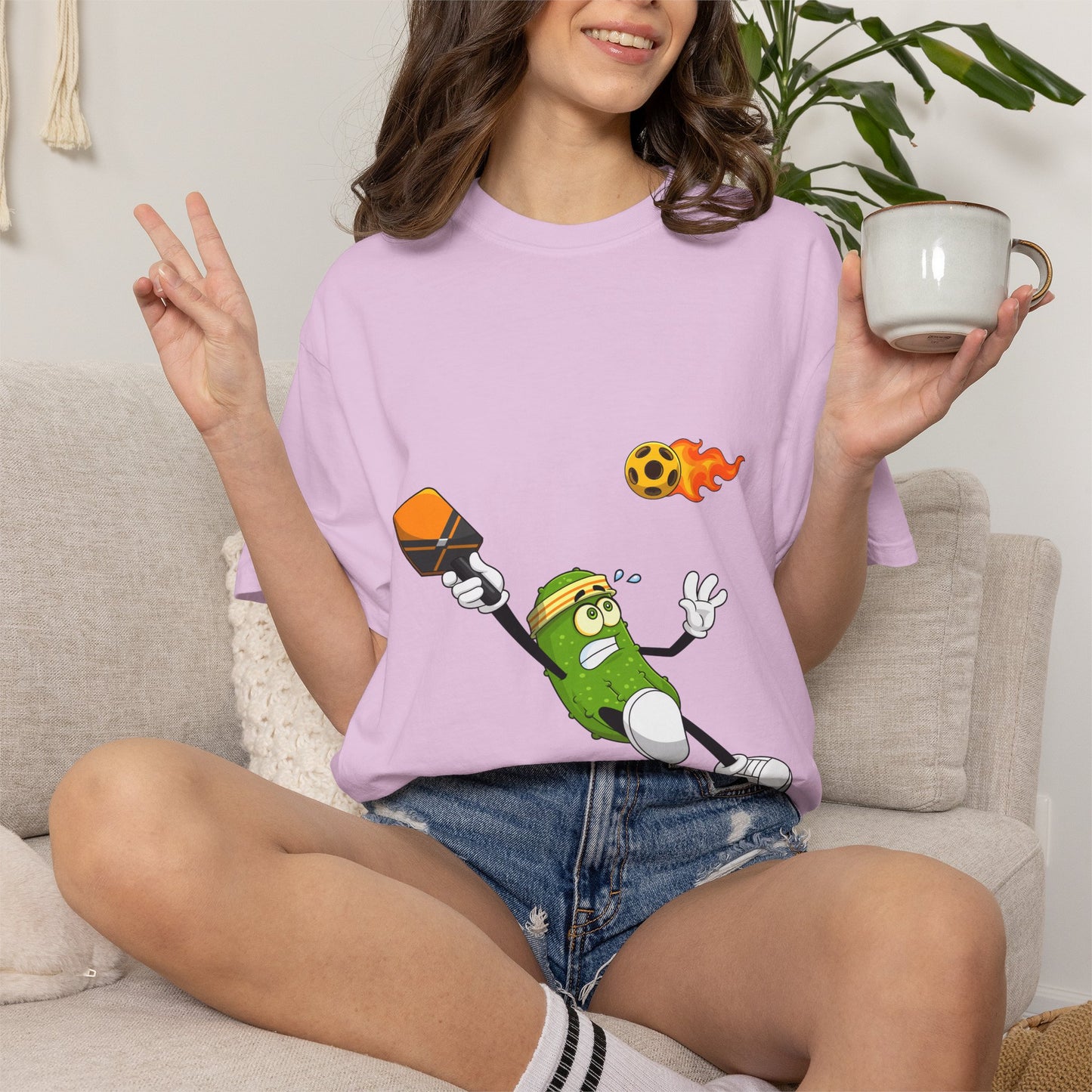 Pickle Soccer T-Shirt — Funny Kicking Pickle Graphic Tee