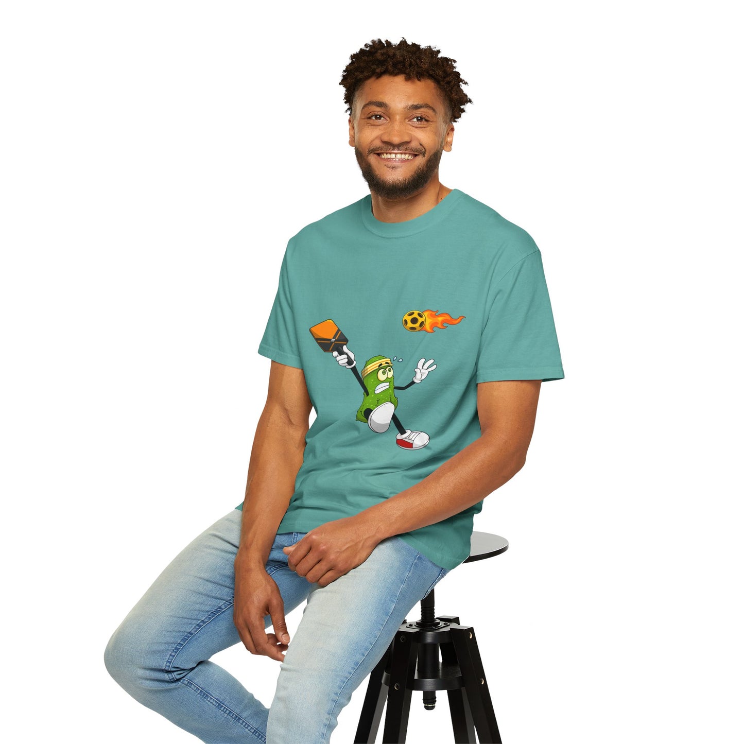 Pickle Soccer T-Shirt — Funny Kicking Pickle Graphic Tee