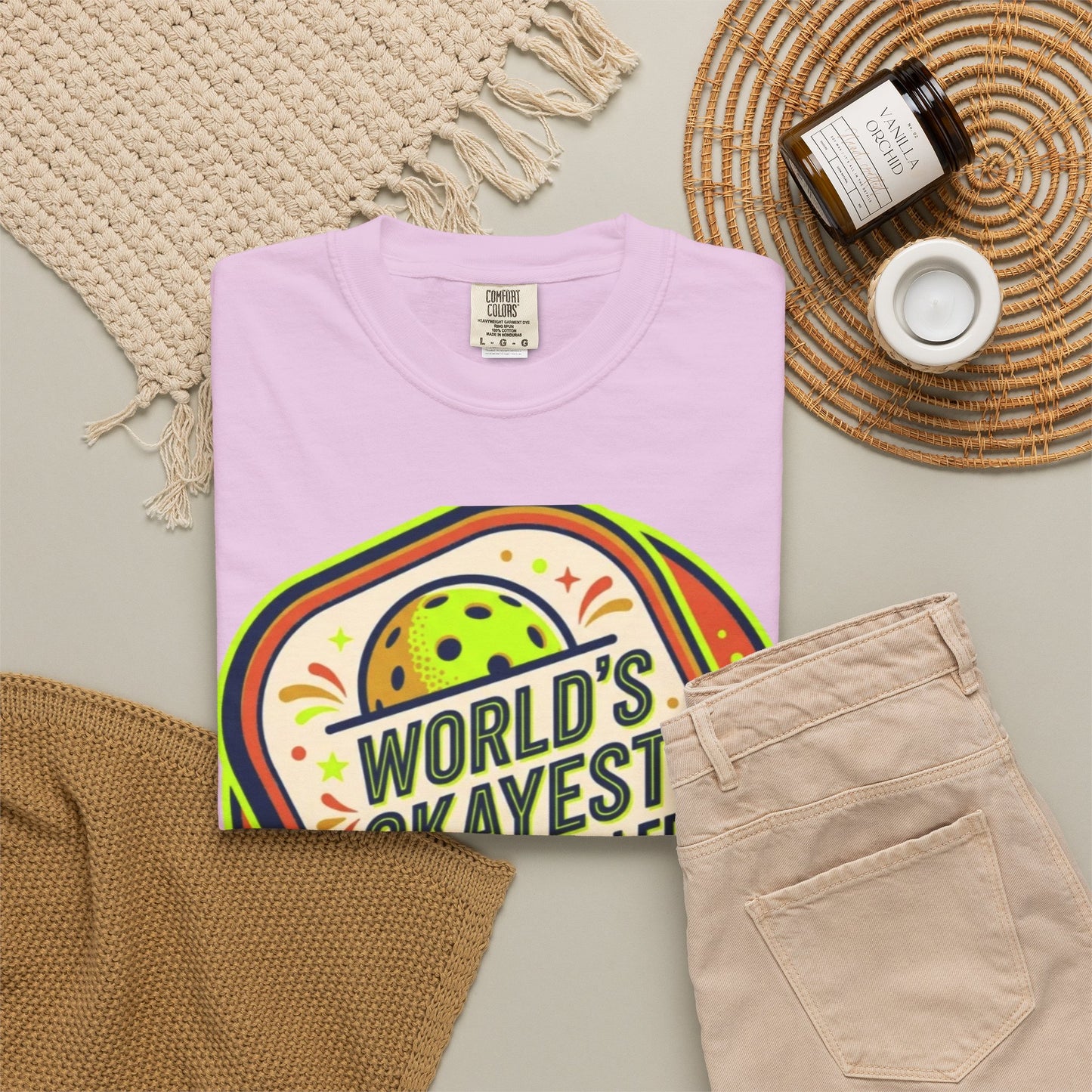 World’s Okayest Pickleballer T-Shirt — "But I Show Up Every Day"