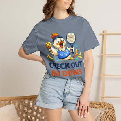 Pickleball Chicken “Check Out My Dinks” T-Shirt