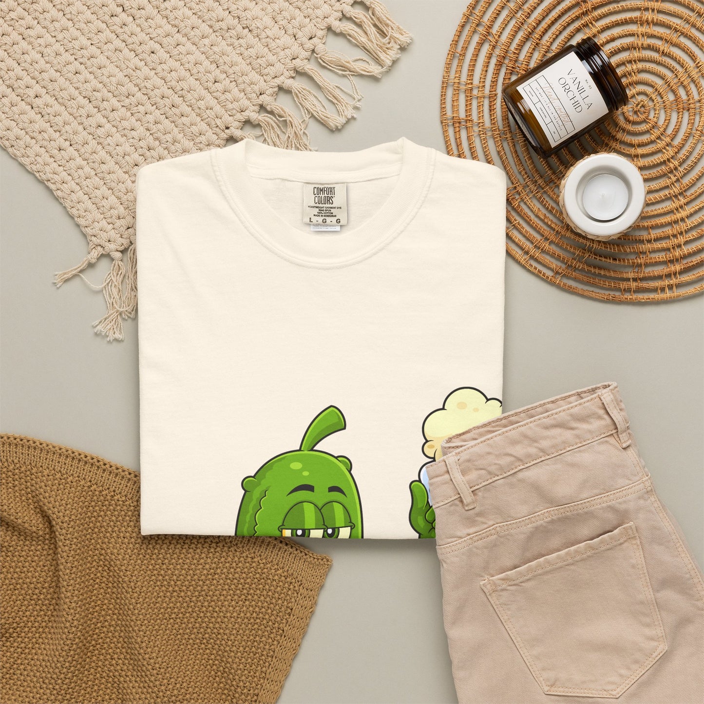 Pickle Holding Beer & Wiffle Ball T-Shirt — Funny Sports Novelty Tee
