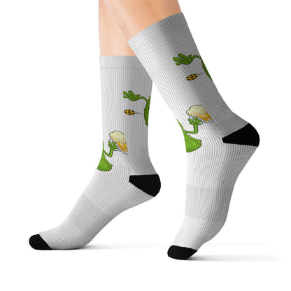 Pickleball Socks — Sublimated Novelty Crew Socks