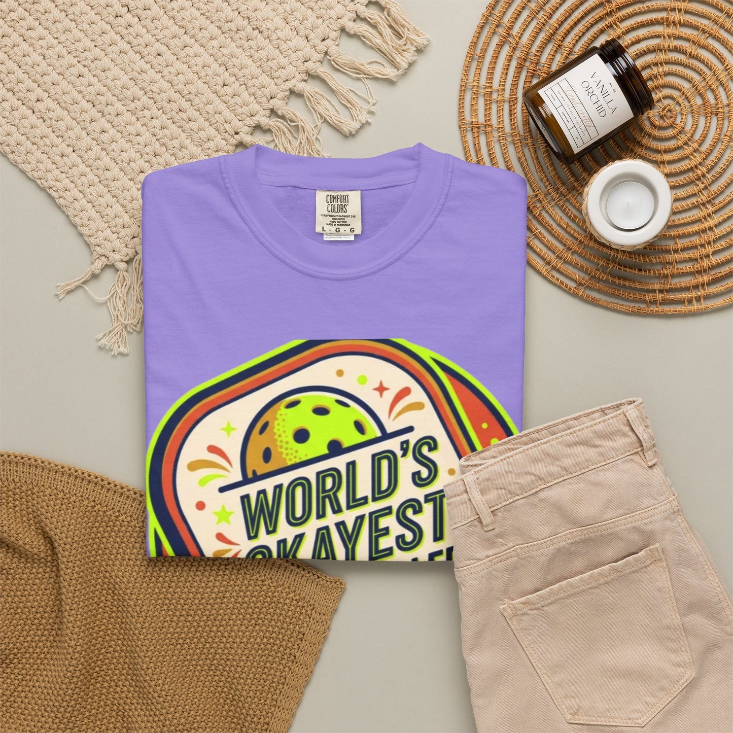 World’s Okayest Pickleballer T-Shirt — "But I Show Up Every Day"