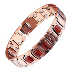 Retro Red Copper Magnet Energy Bracelet