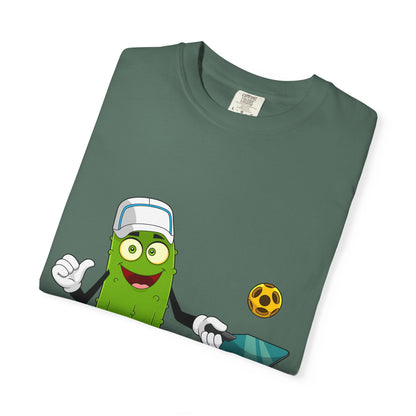 Cricket Pickle Mascot T-Shirt – Pickle Playing Cricket Graphic Tee