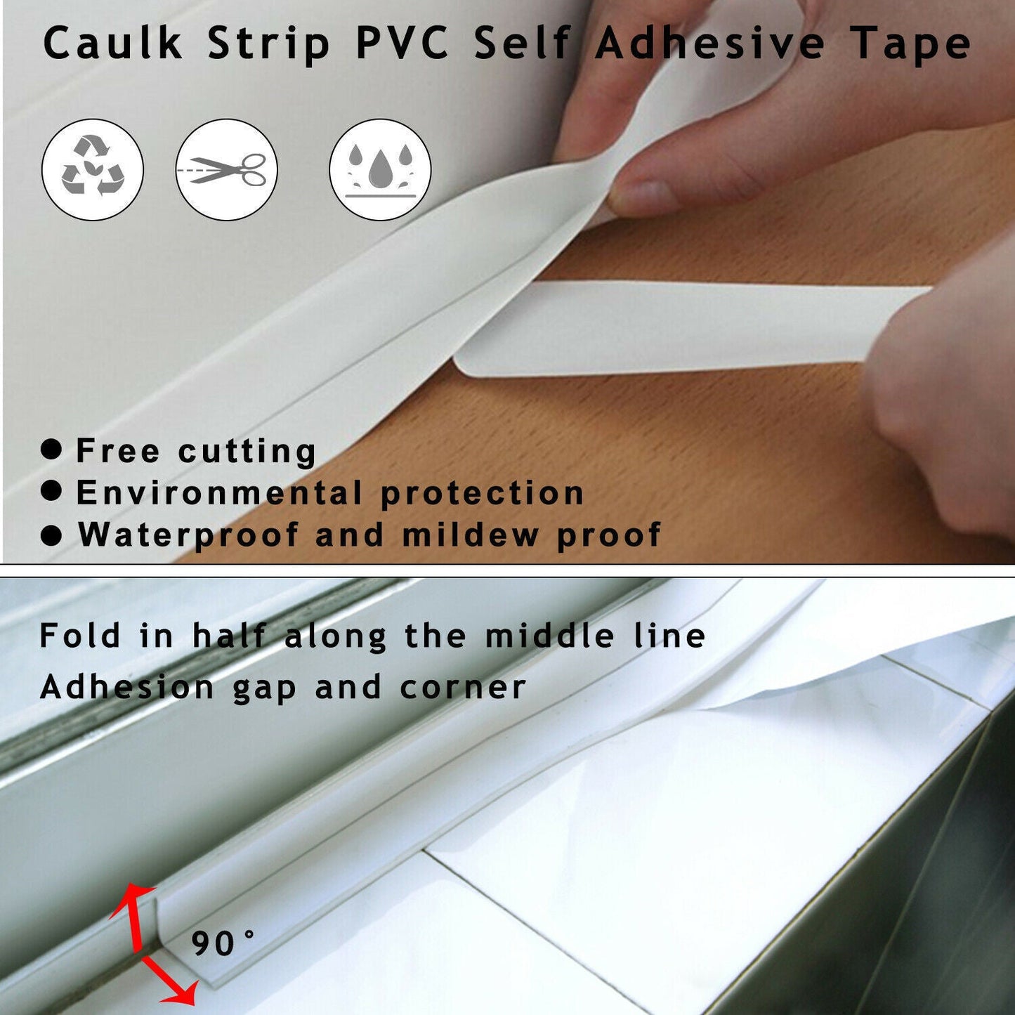 10.5FT Kitchen & Bathroom Sealing Adhesive Strip