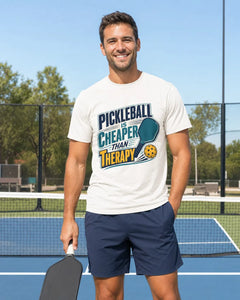 Pickleball Is Cheaper Than Therapy T-Shirt