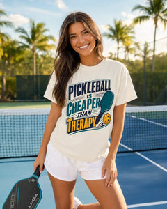 Pickleball Is Cheaper Than Therapy T-Shirt